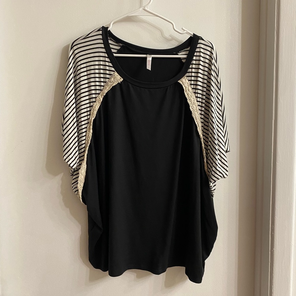 WATERMELON striped blouse NWOT